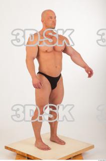 Whole body modeling swim suit photo reference of Sebastian 0035